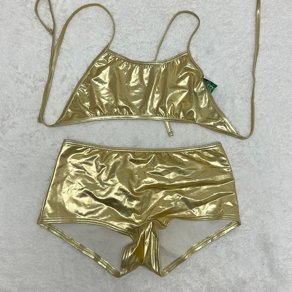 United Colors Of Benetton Gold Bikini Set
